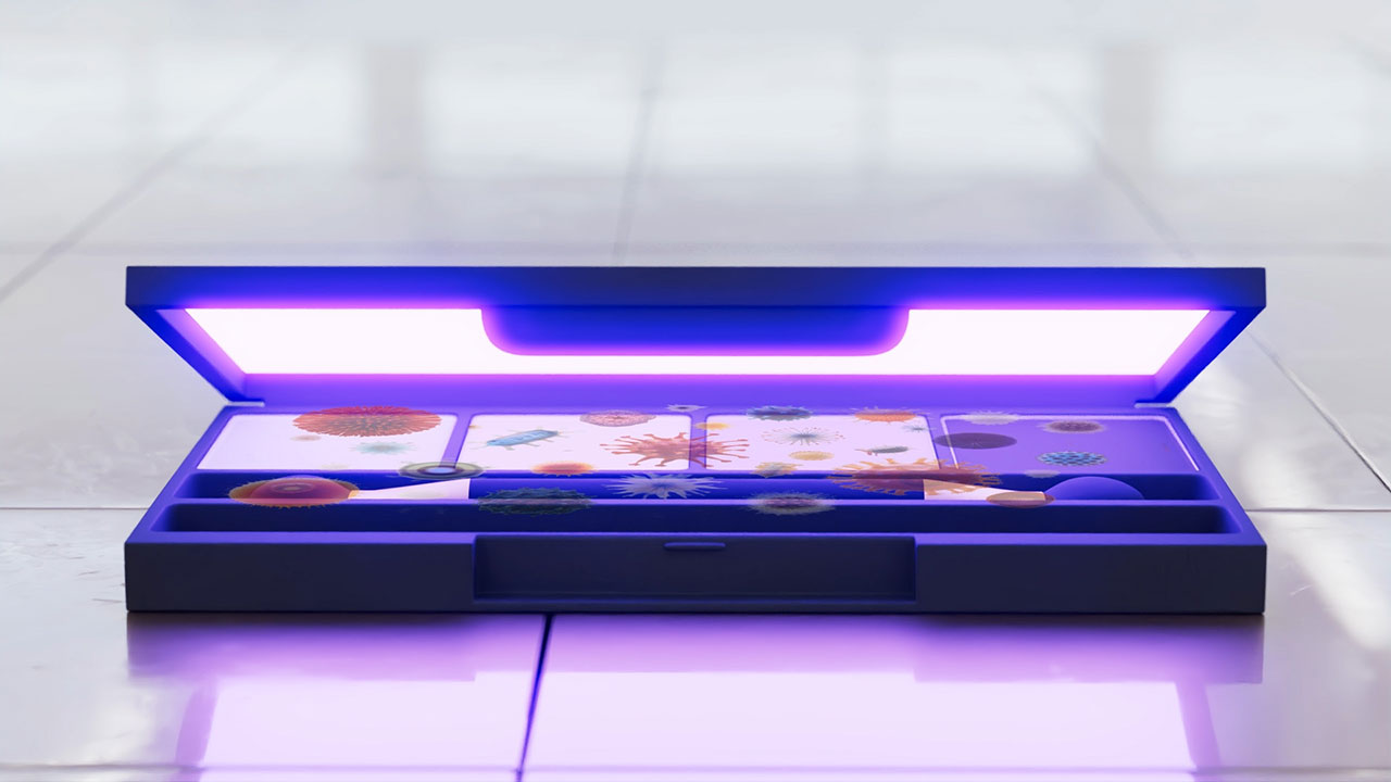 Ultraviolet Makeup Case Open